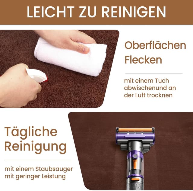 Detalle de Sour Lemon Teppich Wohnzimmer 200x300 cm – waschbarer Kurzflor Kinderteppich mit rutschfester Unterseite