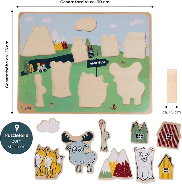 Detalle 2 de HEJ LØNNE Puzzle 9 Piezas 18m+