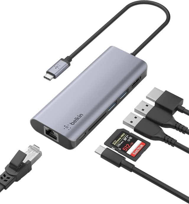 Detalle 1 de Belkin Adaptateur USB-C 7-en-1