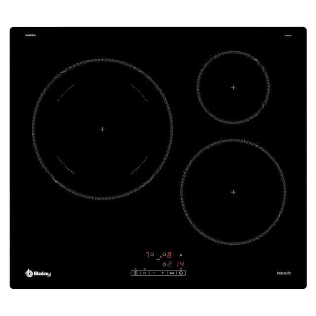 Detalle de Balay 3EB865ERS: placa de inducción Balay de 3 zonas con función Sprint (reacondicionada Grado A)