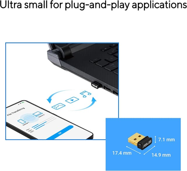 Thumbnail 4 de Bluetooth 5.4 Dongle Adapter ASUS USB-BT540