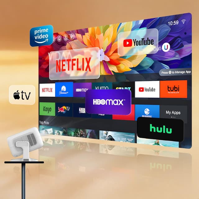 Thumbnail 6 de Mini Projector Native 1080P with Wi‑Fi 6 🎥