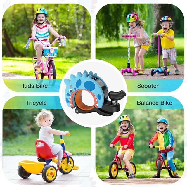 Thumbnail 6 de toptrek Kids Bike Bell (95dB) – Loud, Waterproof Dinosaur Bell for 22.2–25.4mm Handlebars