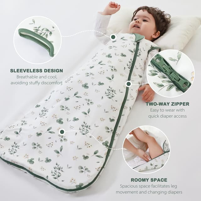 Thumbnail 4 de Mosebears Baby Sleeping Bag 2.5 Tog toddler wearable blanket