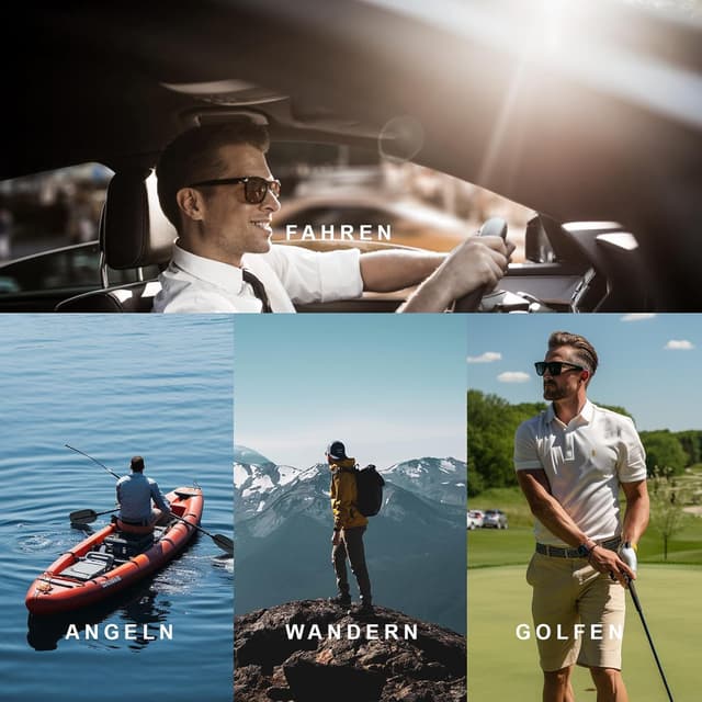 Thumbnail 6 de Glapeame Polarisiert Sonnenbrille Unisex