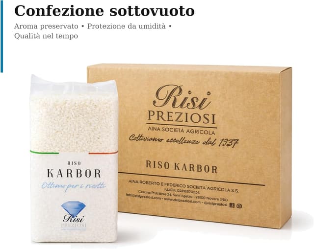 Thumbnail 5 de RisiPreziosi Karbor 1 kg chicchi per risotti 🍚