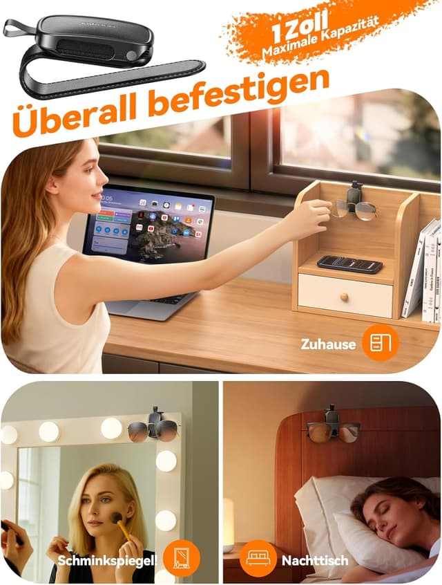 Thumbnail 6 de JOYROOM Brillenhalter fĂŒrs Auto 2er Pack đ¶