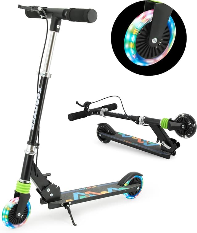 Detalle de TENBOOM kids scooter 2 wheel lights