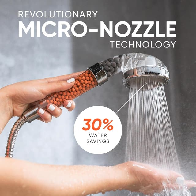 Detalle 2 de Hard water shower head filter 3 mode