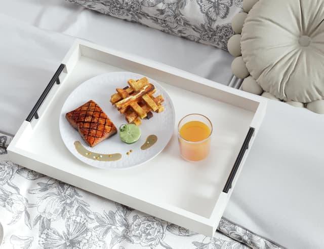 Detalle 2 de Fibogollo Bamboo Serving Tray Set 2