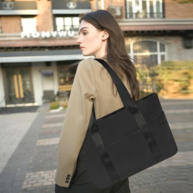 Detalle de Aucuu Borsa Tote pieghevole per laptop da donna fino a 15,6 pollici