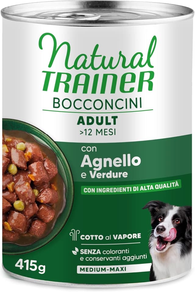 Imagen de Trainer Bocconcini Agnello 12x415g per Cani en OfertitasTOP