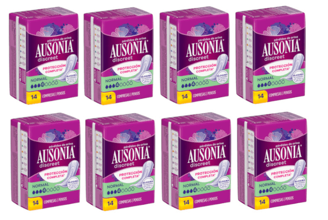 Imagen de Ausonia Discreet Compresa Normal Pérdidas Orina Mujer 8 uds en OfertitasTOP