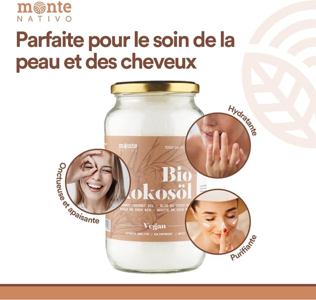 Thumbnail 4 de Huile de Coco Bio Extra Vierge MonteNativo 1000 ml