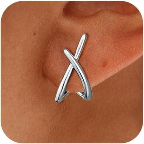 Detalle de Emibele Gold Ohrstecker für Frauen mit 14K Vergoldung und 925 Sterling-Silber Steckern