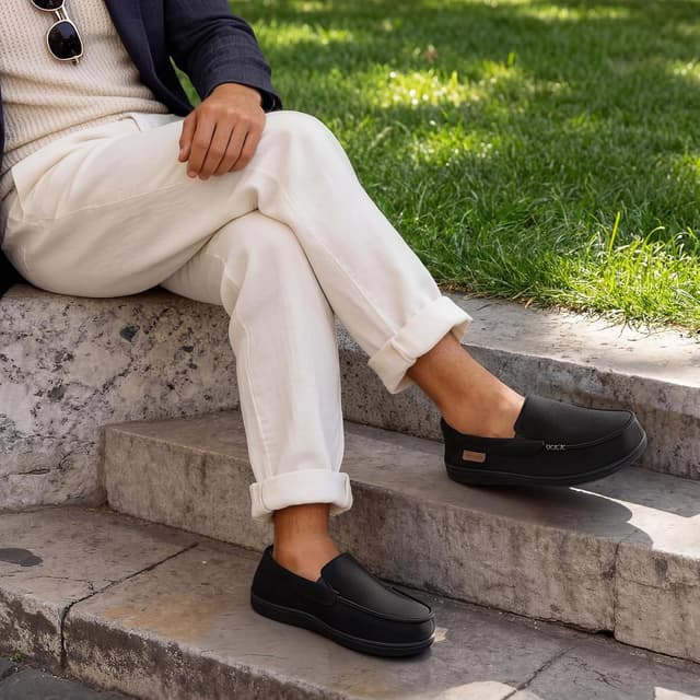 Detalle 2 de VeraCosy memory foam moccasin slippers