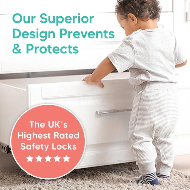 Detalle de Aycorn magnetisches Schrankschloss Ersatz – 2x Schlüssel als Kindersicherung für Schrank, Schublade & Tür