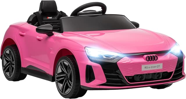 Detalle de HOMCOM Voiture électrique enfant 12 V Audi RS E-tron GT Rose