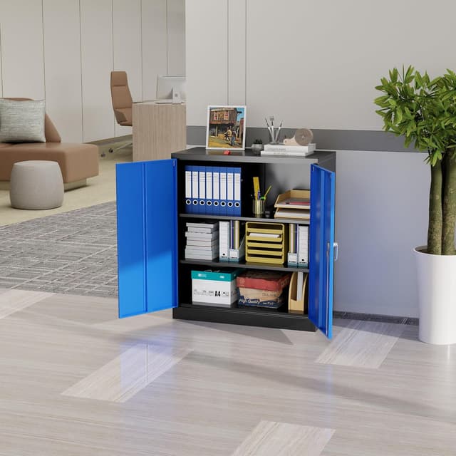 Detalle 2 de SUPEER Metal Storage Cabinet with Locking Doors