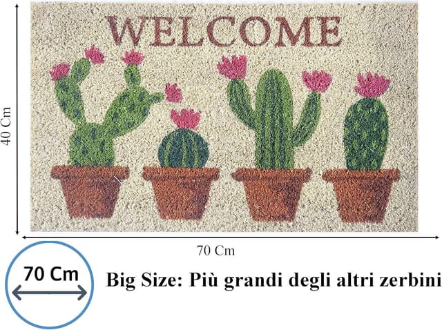 Thumbnail 2 de Baroni Zerbino da Esterno 70x40 cm in fibra di cocco 🧽