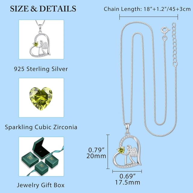 Thumbnail 4 de FJ Herz Schutzengel Kette 45 cm