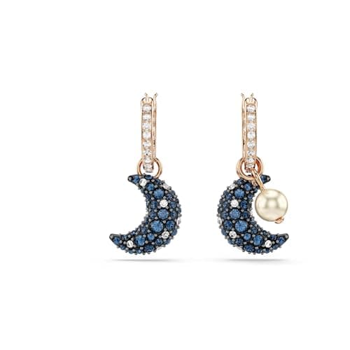 Detalle 2 de Swarovski Pendientes Luna Perla