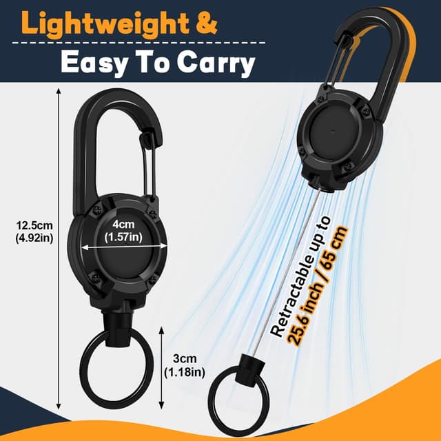 Thumbnail 5 de Schlüsselanhänger Ausziehbar 60 cm 3er Set