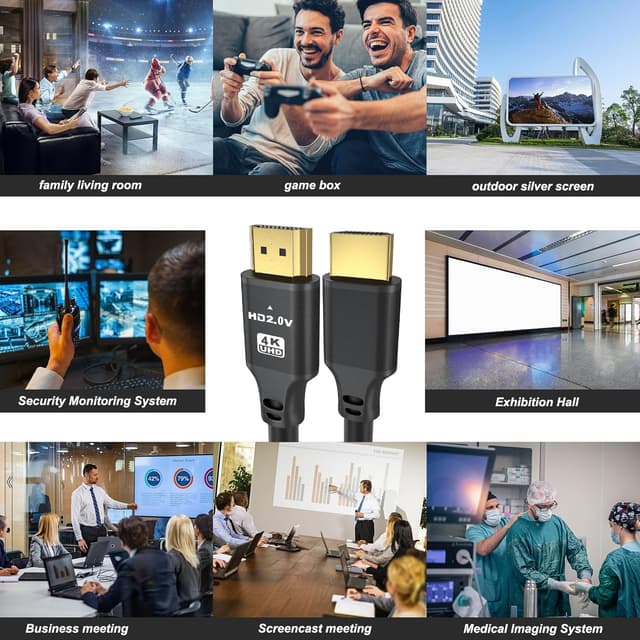 Thumbnail 6 de charlore HDMI-Kabel 10 m (HDMI 2.0, 18 Gbit/s) für 4K@60 Hz – Ultra High Speed