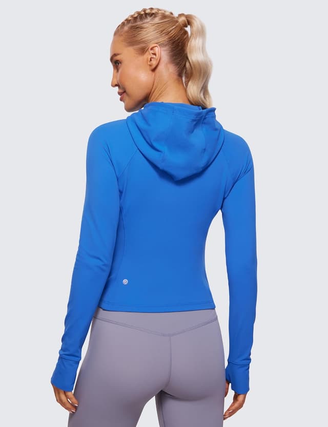 Detalle 2 de CRZ YOGA Butterluxe : veste à capuche d’entraînement zippée intégrale pour femme