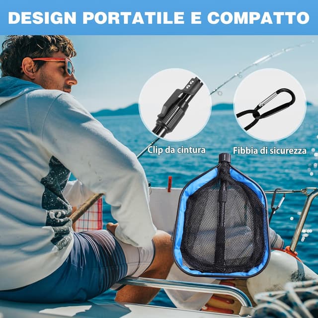 Thumbnail 6 de FLISSA Retino pesca pieghevole 99,5 cm 🎣