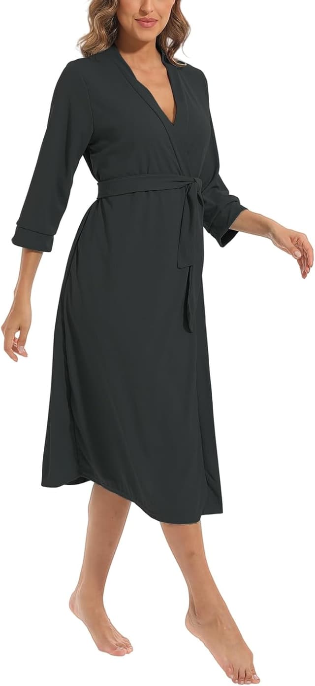 Thumbnail 2 de MAGIC ARMOR Damen Bademantel 3/4 Ärmel S-XXL 🛍