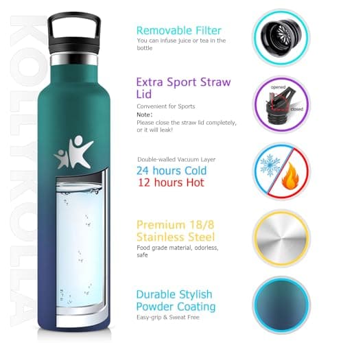 Detalle 2 de KollyKolla Botella Acero Inoxidable 1 L