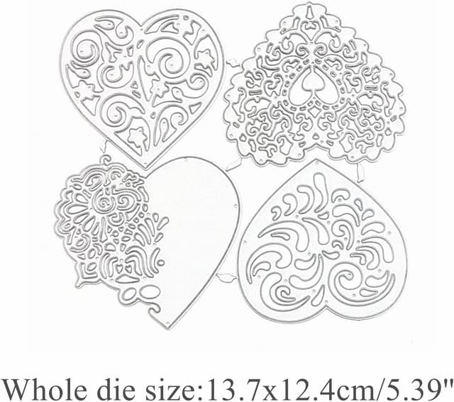 Thumbnail 1 de Herz Stanzformen Set 4-teilig für DIY