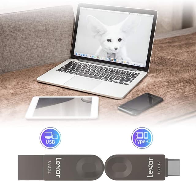 Thumbnail 2 de Lexar JumpDrive E32c 128GB USB-C/A