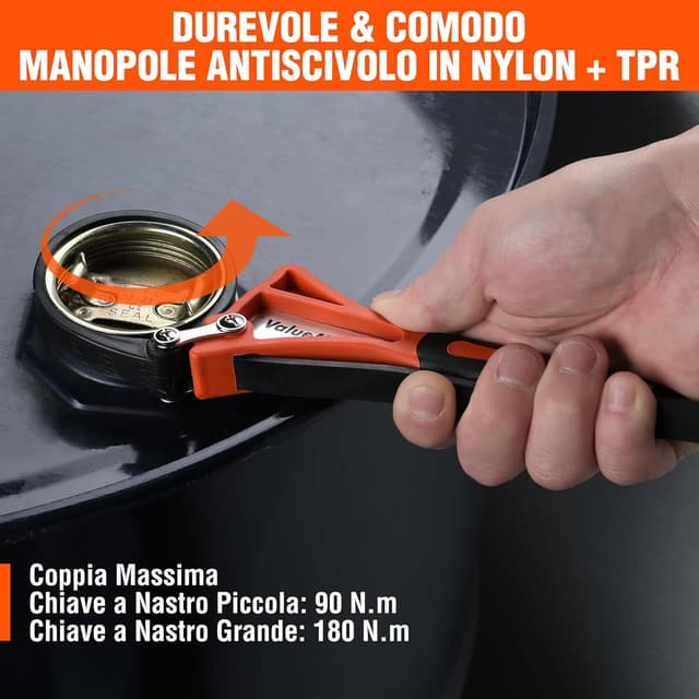 Detalle de ValueMax Chiave a cinghia regolabile 100 mm e 150 mm