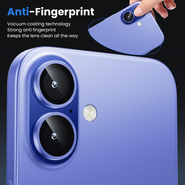 Detalle de iPhone 17 camera lens protector 9H