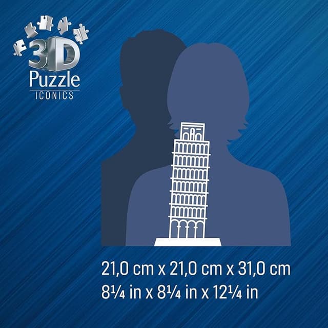 Thumbnail 4 de Ravensburger Puzzle 3D Torre de Pisa LED, 216 piezas 🧩