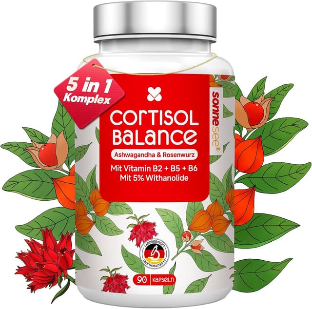 Detalle de Cortisol Balance 5 in 1 600 mg Kapseln Tagesdosis