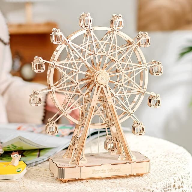 Detalle 2 de Rolife Ferris Wheel 3D Puzzle Holzspieldose