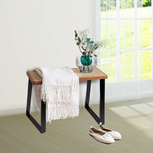 Thumbnail 6 de Signstek 16 inch black metal table legs (40cm) — modern DIY trapezoidal furniture legs