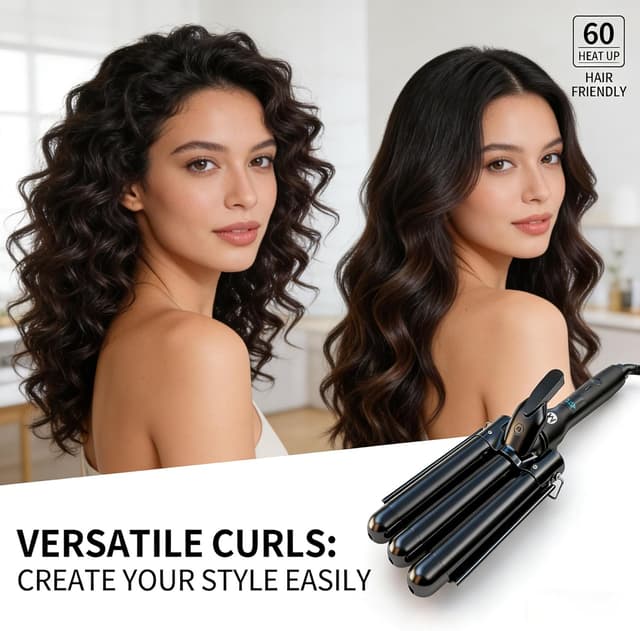 Thumbnail 4 de 3 Fässer Welleneisen 25mm Keramik Turmalin