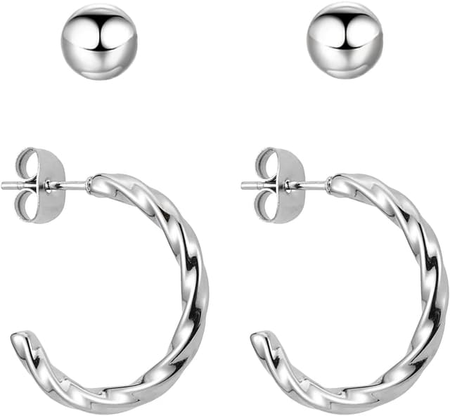 Imagen de BONNYBIRD Orecchini Acciaio Chirurgico Donna en OfertitasTOP