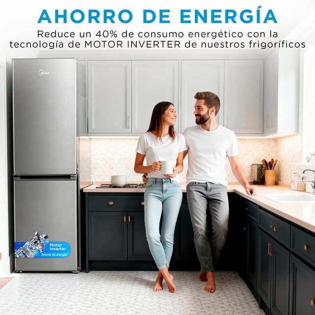 Thumbnail 5 de MIDEA Frigorífico Combi No Frost 270L Inox 🍏