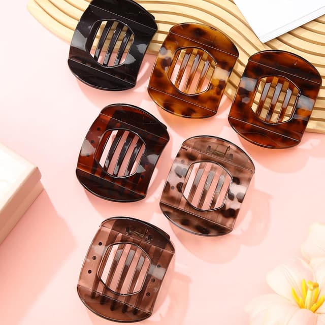 Thumbnail 6 de Large Flat Hair Clips 3.44×2.76 in