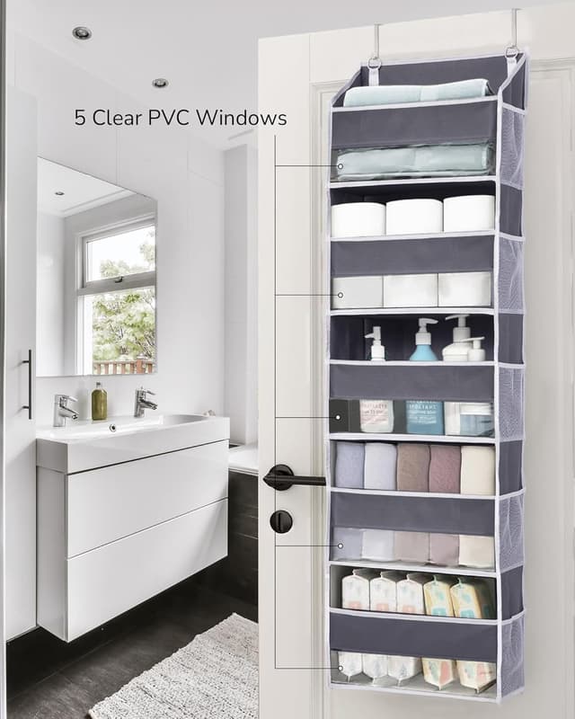 Thumbnail 5 de ULG Over Door Organizer with 5 Pockets ⚙