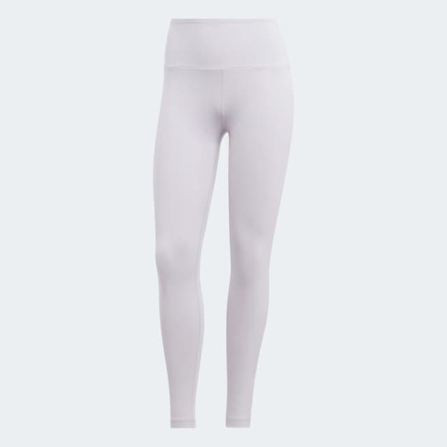 Detalle de Adidas Mallas Yoga Essentials High-Waisted en violeta