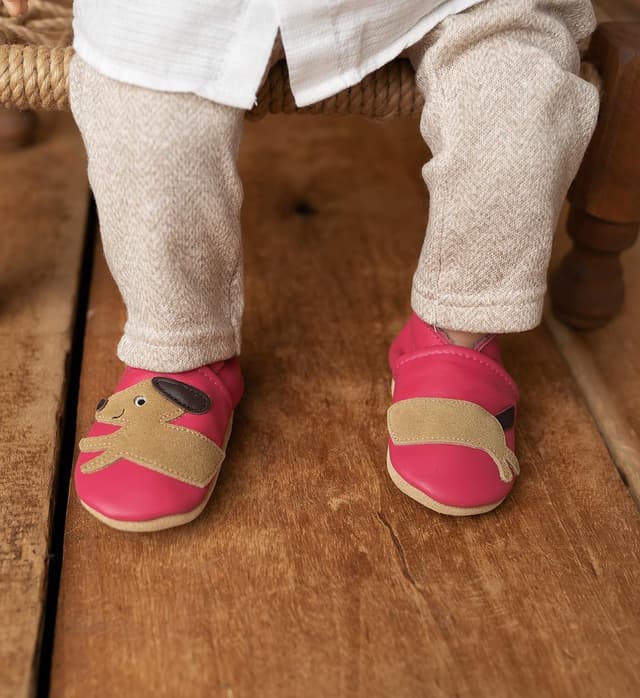 Thumbnail 5 de ENGEL + PIRATEN Krabbelschuhe aus Rindnappaleder – Lauflernschuhe & Babyhausschuhe