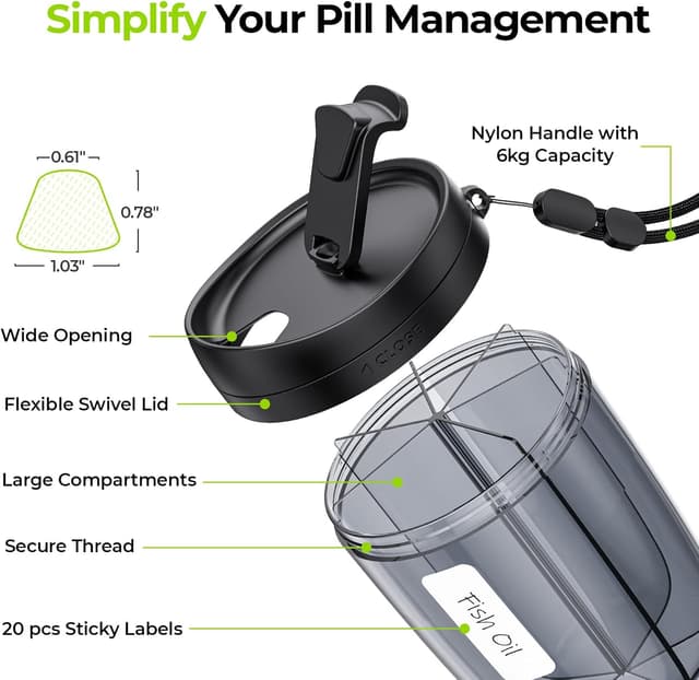 Thumbnail 2 de AUVON Pill Dispenser 1-month organiser