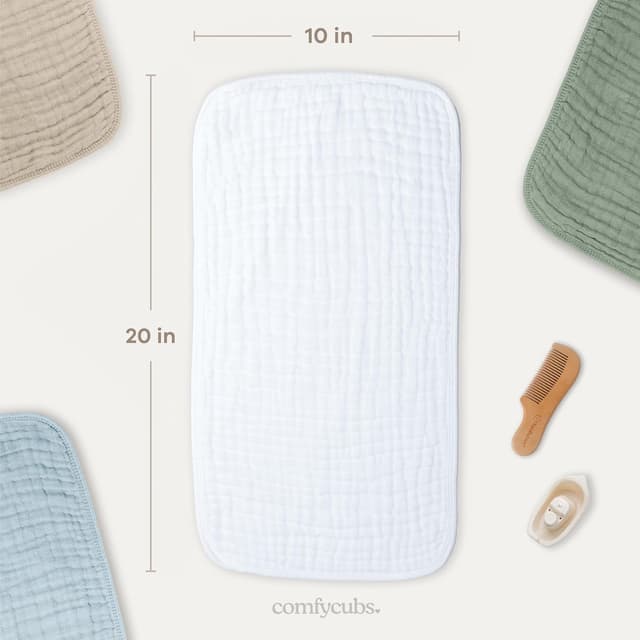 Thumbnail 2 de Comfy Cubs Muslin Burp Cloths 20"
