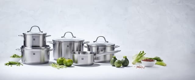 Thumbnail 6 de ZWILLING Flow Kochtopf-Set 5-teilig mit Glasdeckel – induktionsgeeignet, Edelstahl, unbeschichtet
